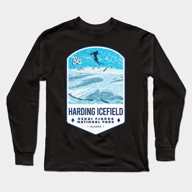 Ski Harding Icefield Long Sleeve T-Shirt by JordanHolmes